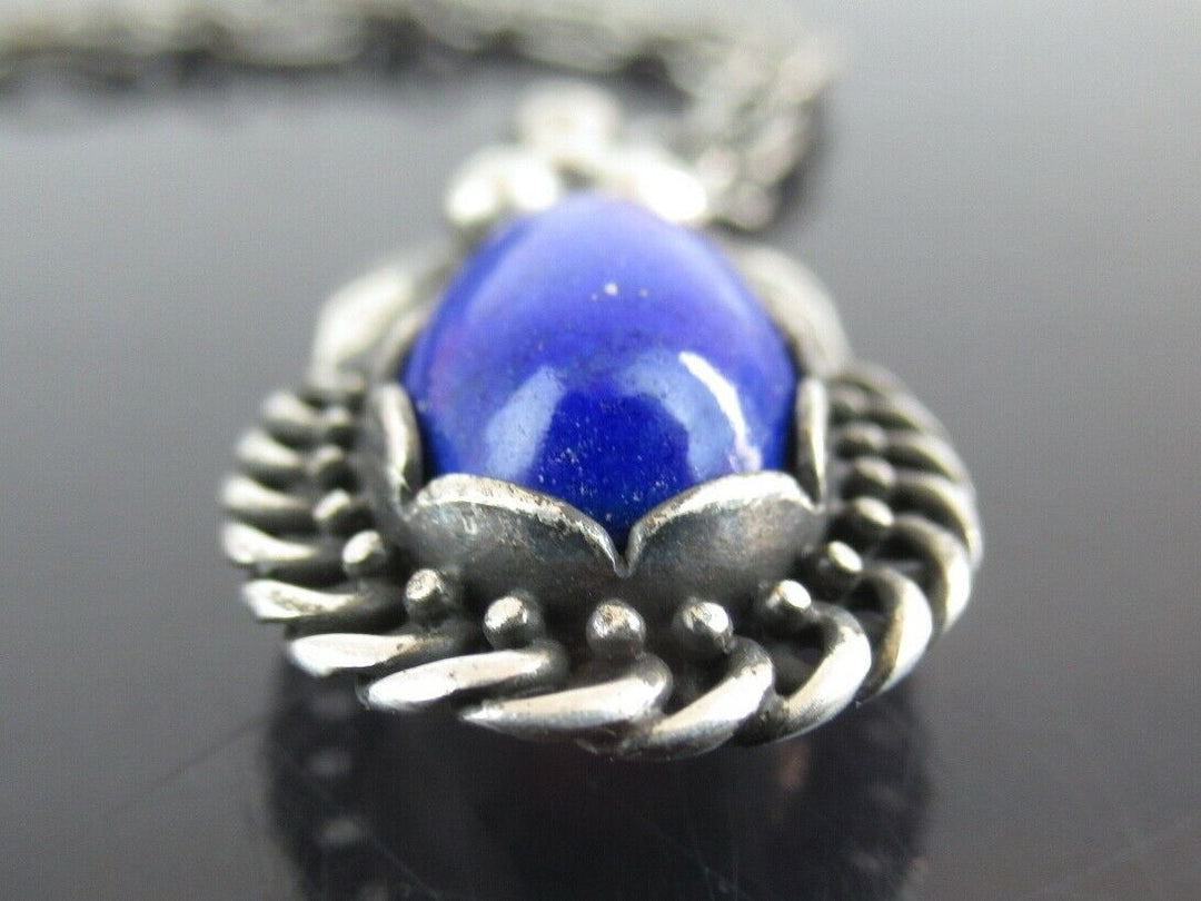 Authentic GEORG JENSEN Heritage 1992 Sterling Silver 925 Lapis Lazuli Necklace
