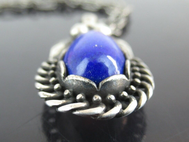 Authentic GEORG JENSEN Heritage 1992 Sterling Silver 925 Lapis Lazuli Necklace