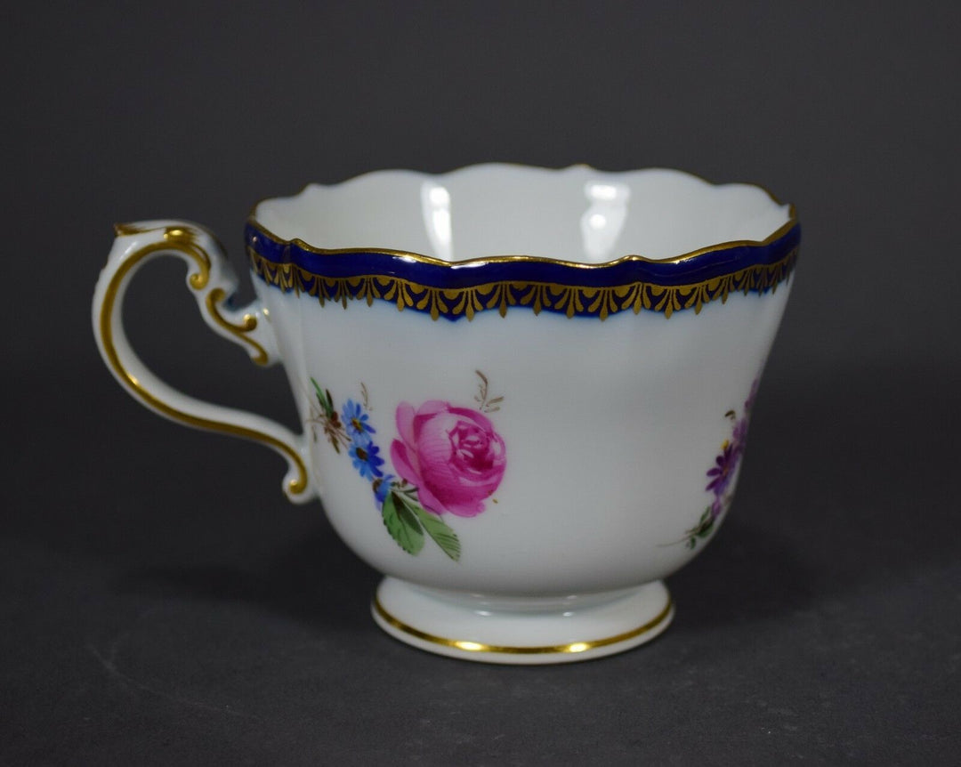 Meissen マイセン A Kante Gedeck Kaffeegedeck Prunktasse Teller coffee cup plate 邁森