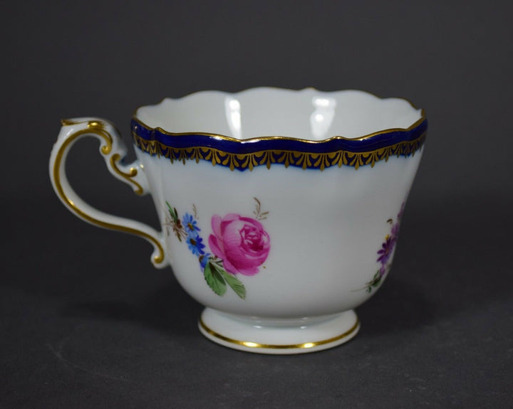 Meissen マイセン A Kante Gedeck Kaffeegedeck Prunktasse Teller coffee cup plate 邁森