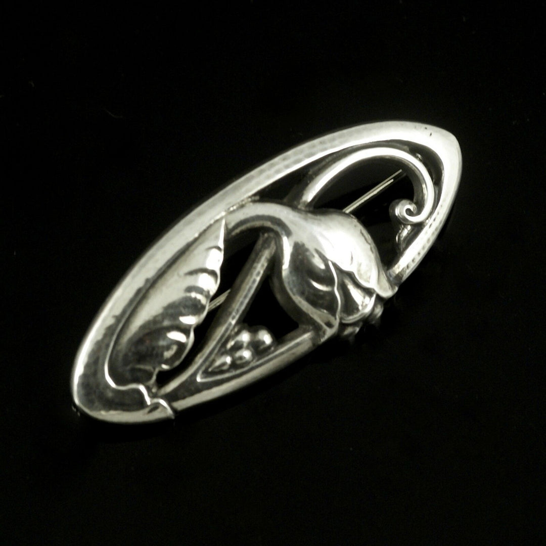 Georg Jensen. Sterling silver Brooch #178