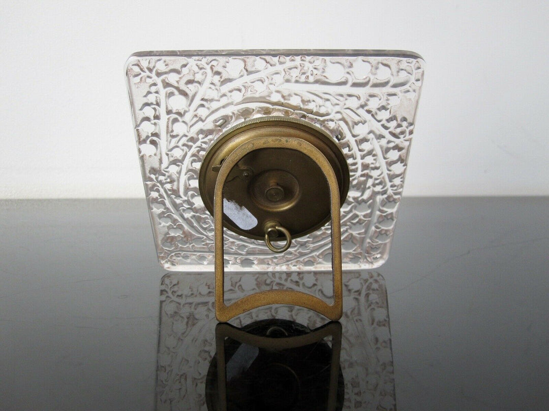 René Lalique : Pendulette Muguet art déco. R Lalique clock.