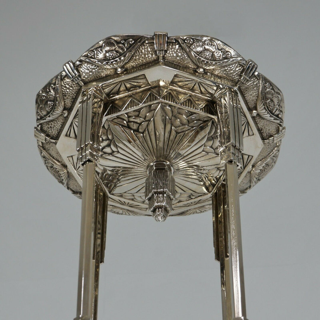 H.PETITOT & MULLER FRERES : French 1930 art deco chandelier