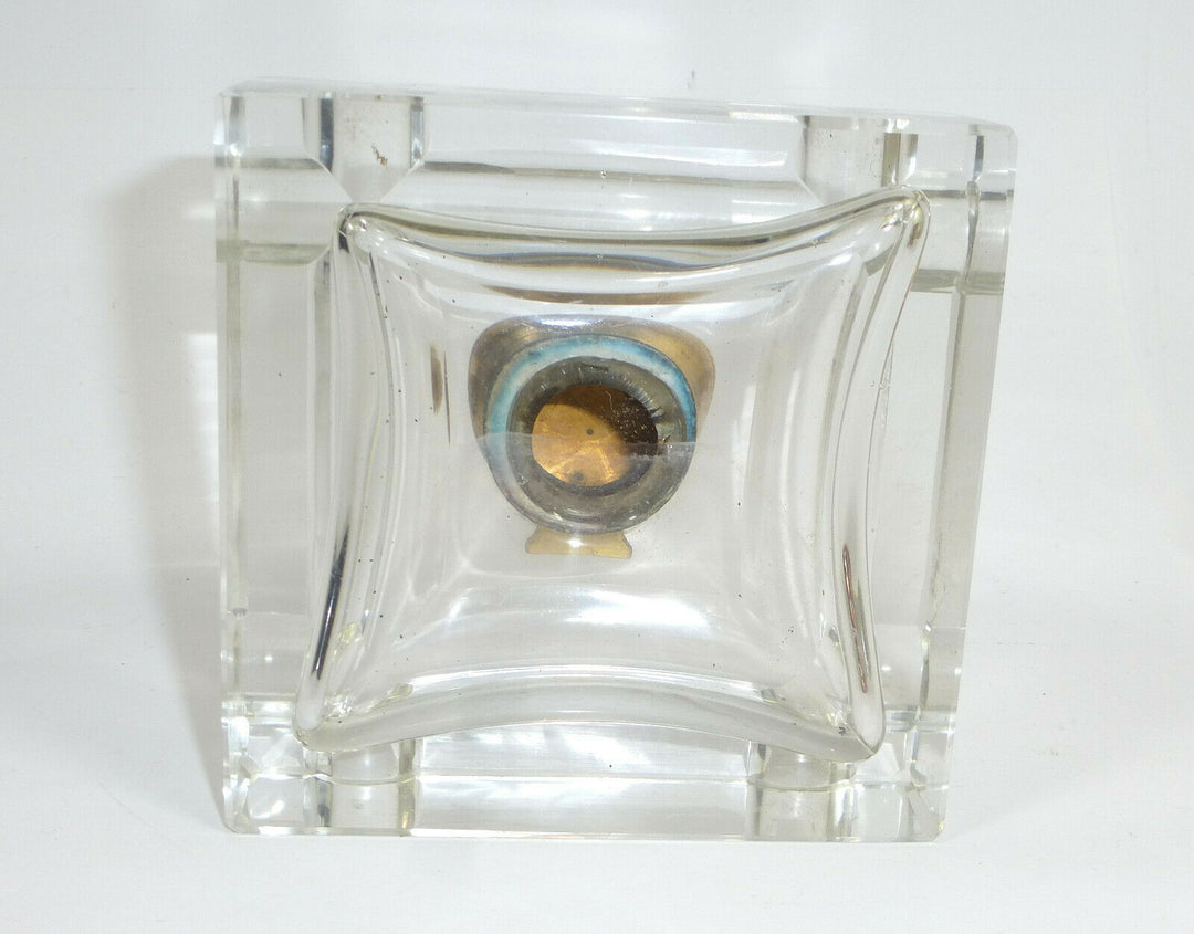 Inkwell Um 1860-1880 France Baccarat Crystal Glass