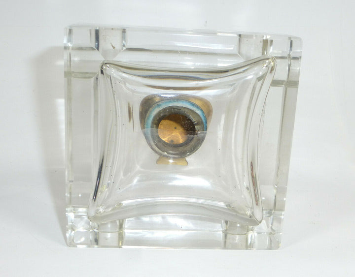Inkwell Um 1860-1880 France Baccarat Crystal Glass
