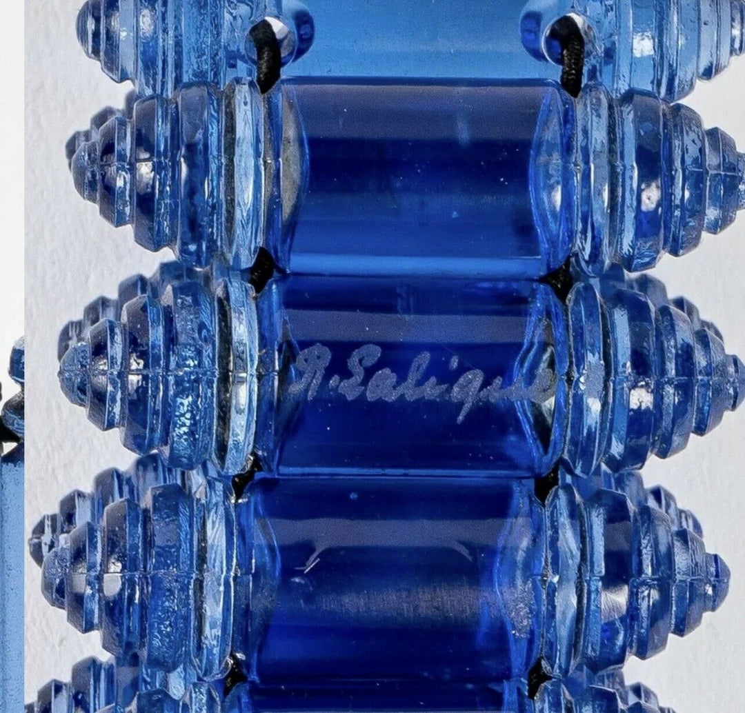 Bracelet Renaissance Bleu Rene Lalique R.Lalique Blue Bracelet Jewel Art Deco