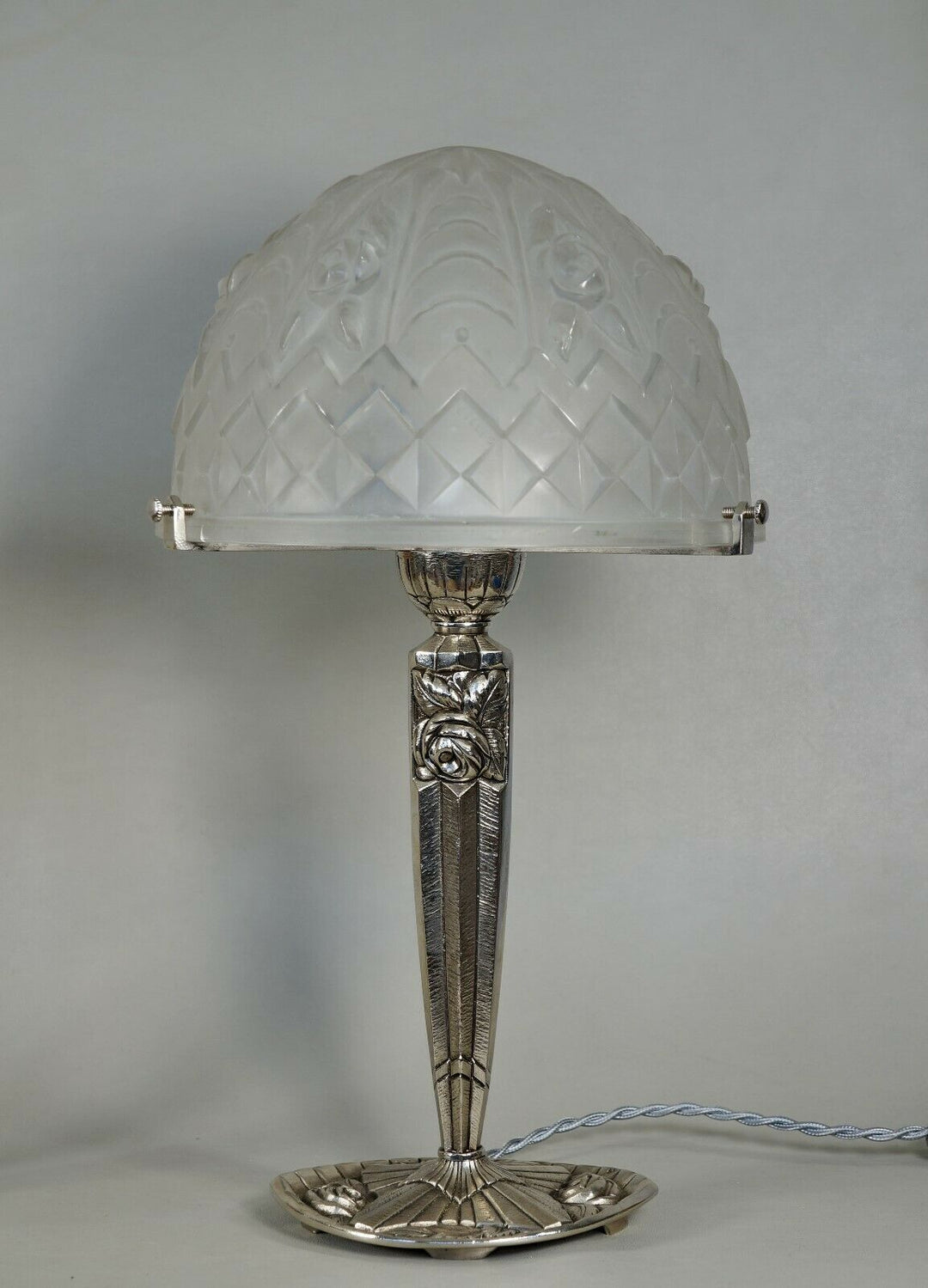 PIERRE GILLES : pair of FRENCH 1930 ART DECO LAMPS ....... lamp degué era france
