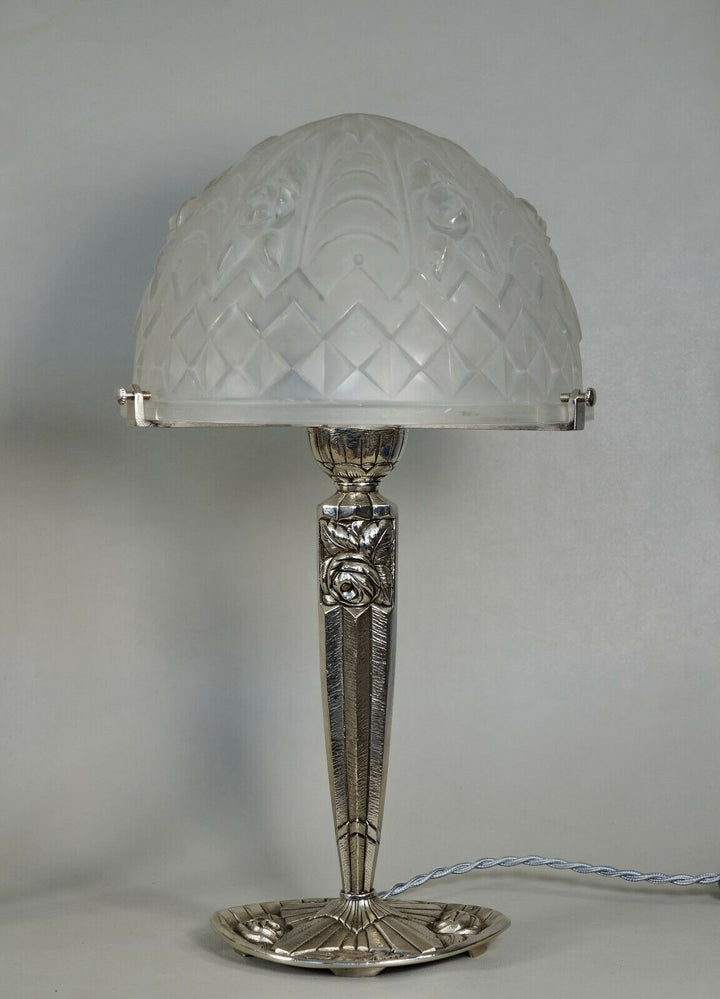 PIERRE GILLES : pair of FRENCH 1930 ART DECO LAMPS ....... lamp degué era france