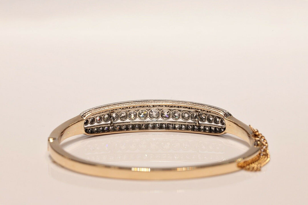 アンティーク ヴィクトリアン 18K ナチュラルダイヤモンドのブレスレット
