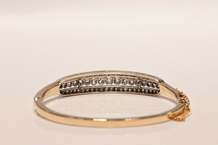 アンティーク ヴィクトリアン 18K ナチュラルダイヤモンドのブレスレット