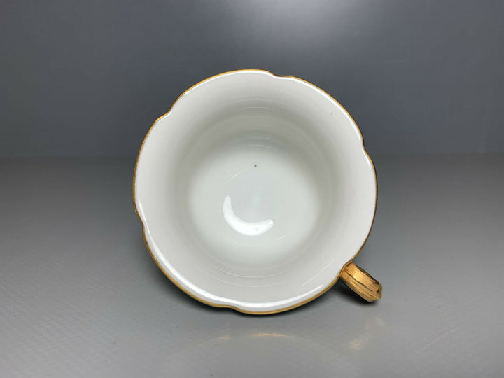 MEISSEN MOKKA GEDECK 2-TLG TASSE UT B-FORM KOBALTBLAU STREUBLÜMCHEN VIEL GOLD