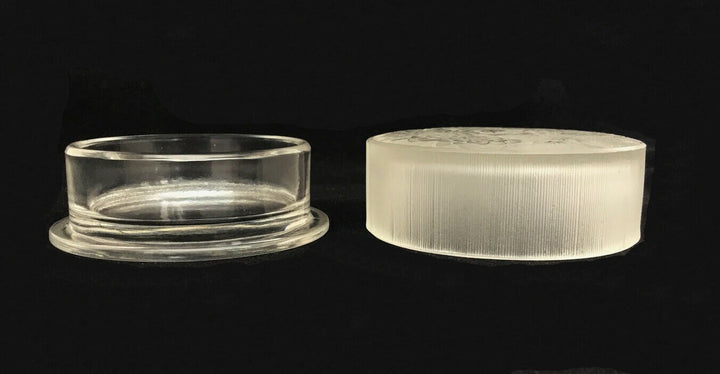 BEAUTIFUL AND RARE RENE LALIQUE "MEUDON" GLASS CONTAINER - CIRCA 1924