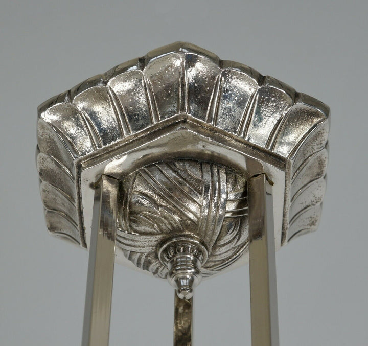 LELEU : FRENCH 1930 ART DECO CHANDELIER .......... 1935 pendant lamp muller era