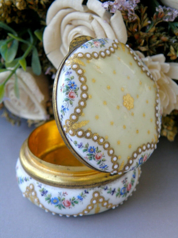 Sevres Antique Enamel Box Fabulous Decor