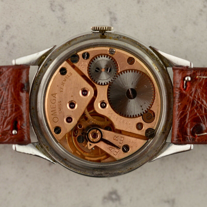 C.1952　ヴィンテージオメガ　機械式(手巻き）　ジャンボカラトラバ　腕時計　CAL.Ω266　型番2603-11　スチール製