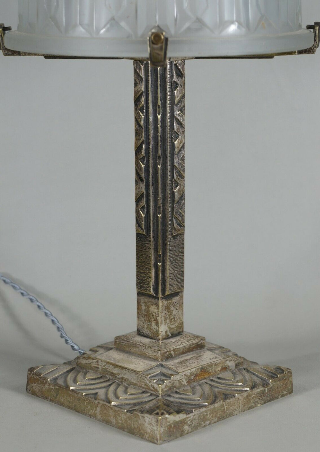 PIERRE MAYNADIER : large French 1930 art deco lamp ..... daum muller era France