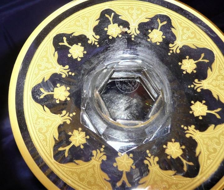 Baccarat Crystal Prestige Pattern Gold Cutted Wine Jug