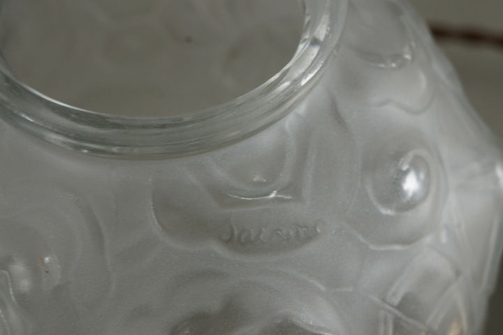 SABINO : FRENCH ART DECO LAMP 1930 ... bronze lustre globe lampe muller era 1925