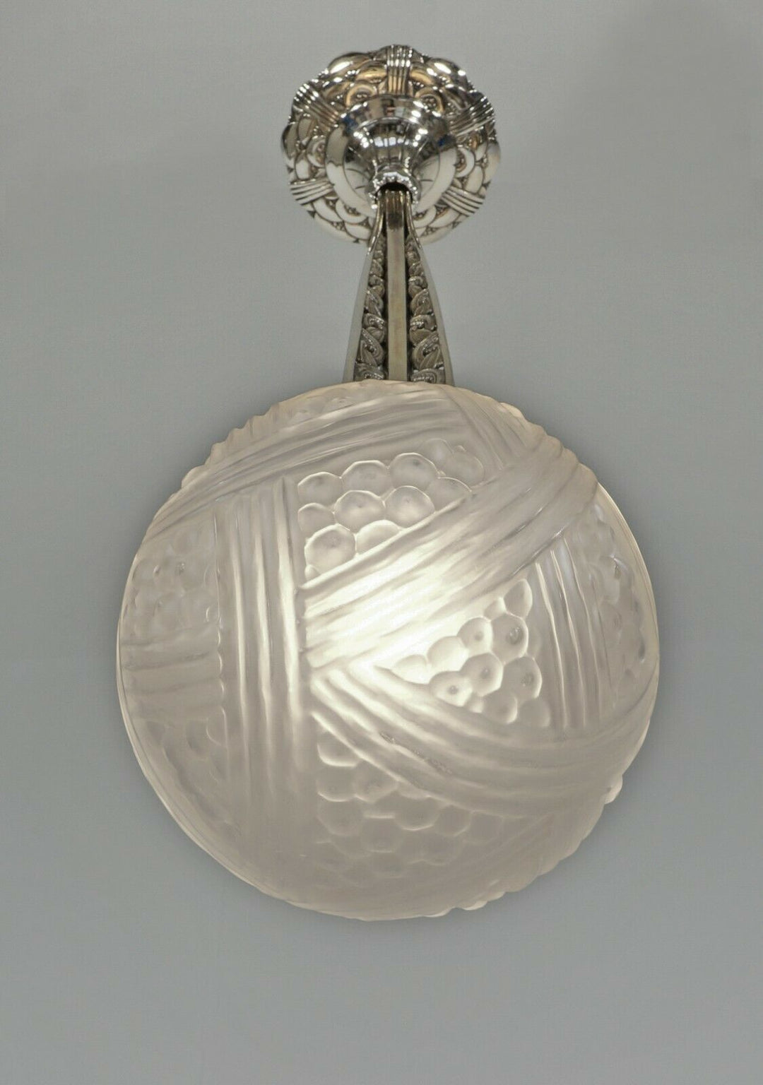 GUILLAUMIN ET BACHMANN & HANOTS : FRENCH 1930 ART DECO PENDANT LAMP ..... france