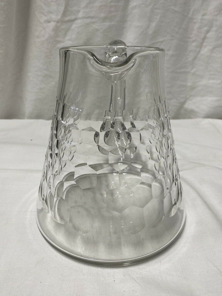 BACCARAT BROC OU CARAFE À EAU CRISTAL TAILLE DÉCOR ÉCAILLE MODÈLE CHAUNY