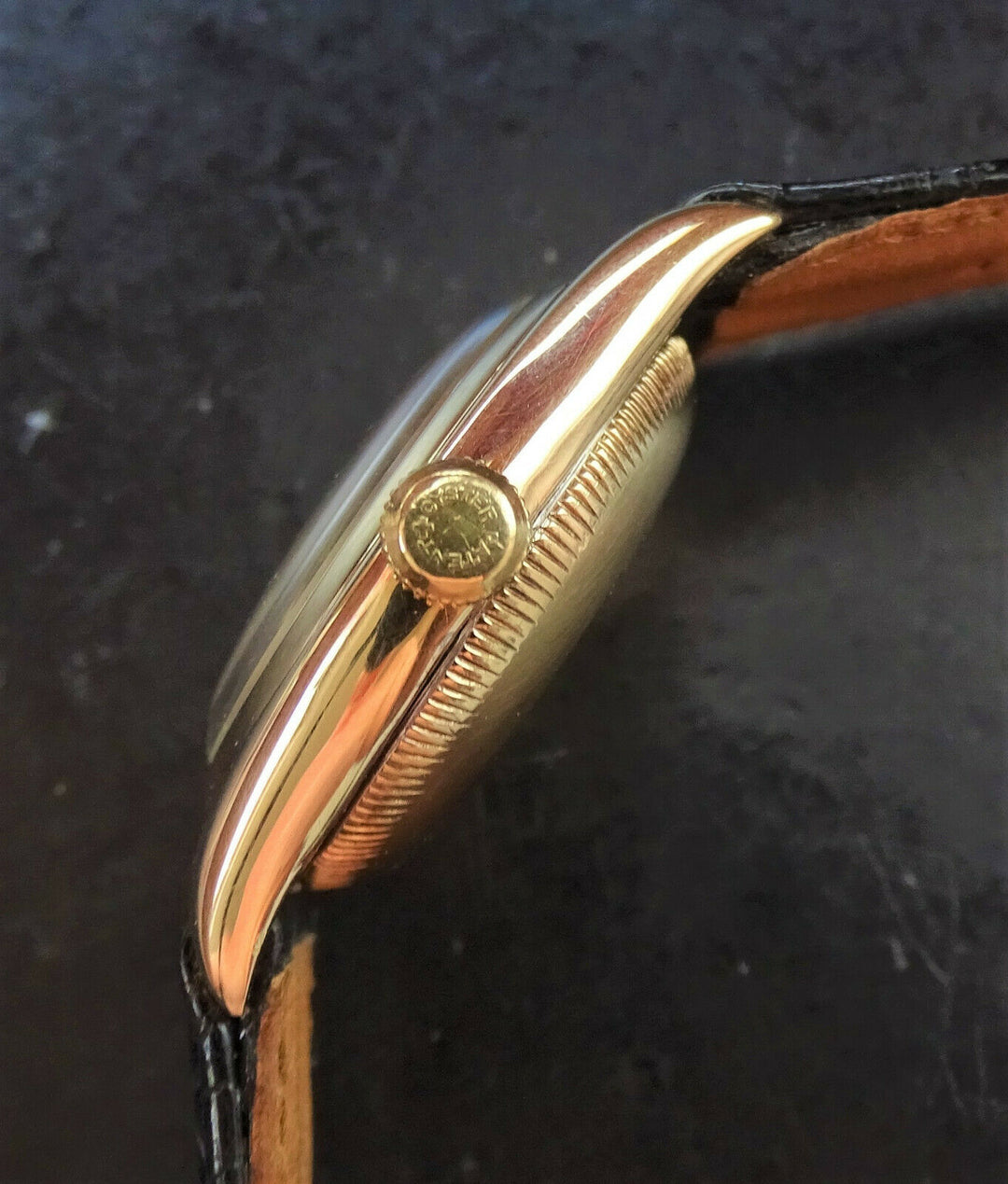 ♛ Rolex Oyster Bubble Back 3131 Yellow Gold 14K 585 Automatic Chronometer 1948