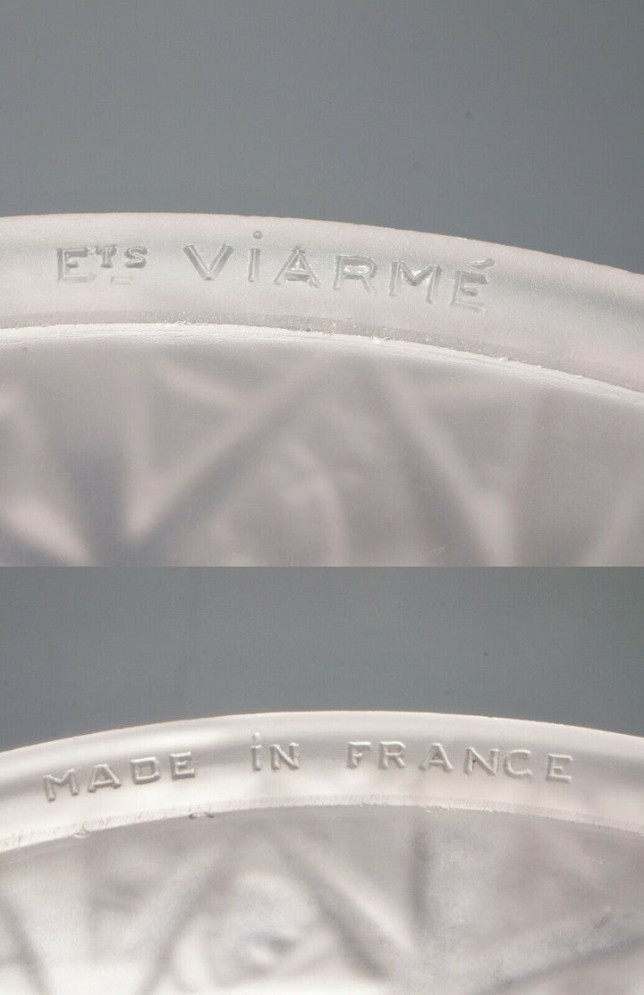G.VIARMÉ : FRENCH 1930 ART DECO PENDANT chandelier lamp muller degue era France
