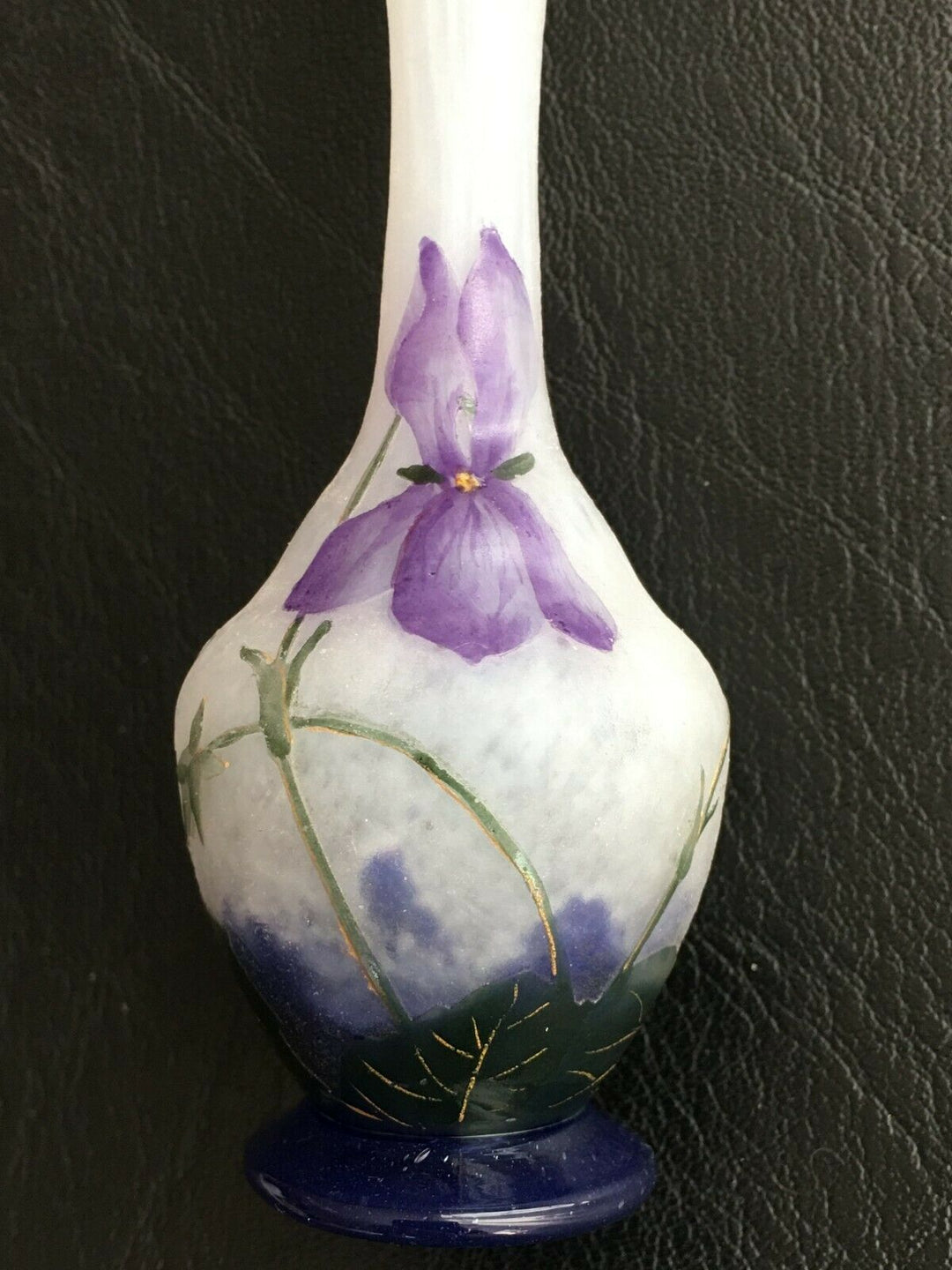 ドーム兄弟（ドームナンシー）スミレの花のくびれ型花瓶