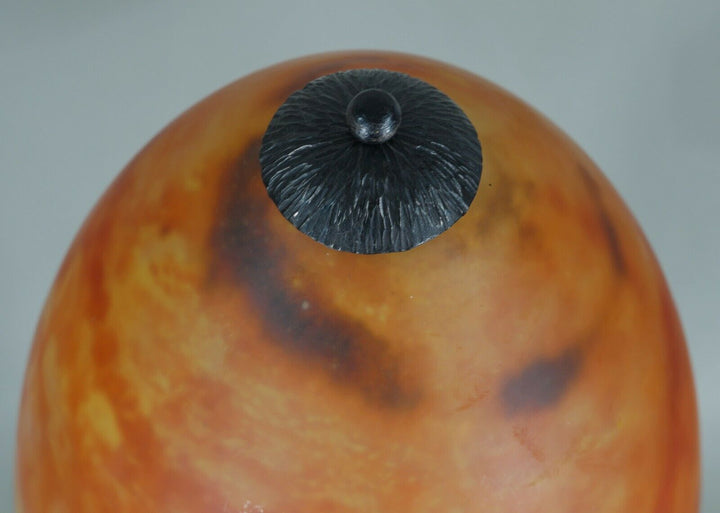 KATONA & DAUM : LARGE FRENCH 1925 ART DECO LAMP ....... wrought iron 1930 France