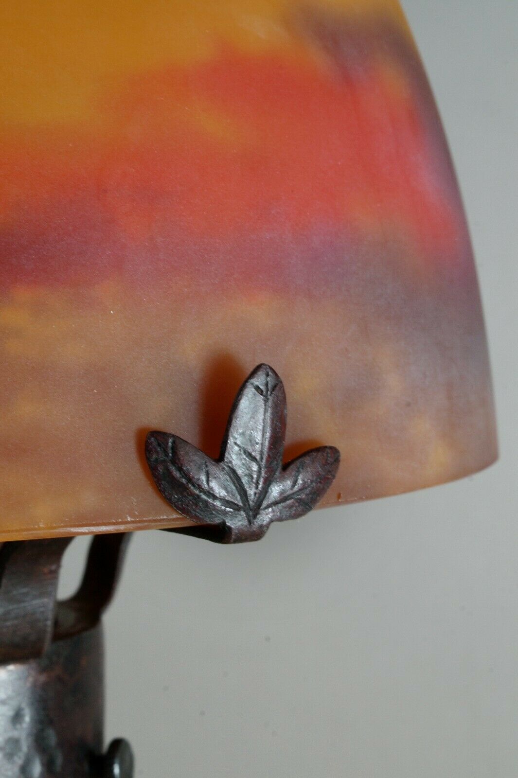 ミューラー兄弟　フランス製アールデコランプ　マッシュルーム型　錬鉄製　1925年　1930年