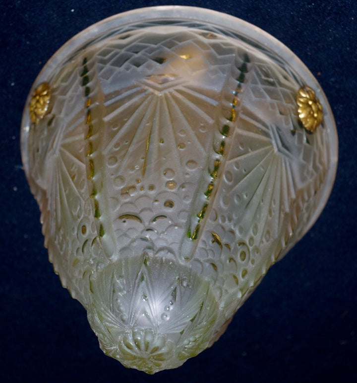 IMPORTANT GLOBE OBUS MULLER FRERES ART DECO BON ETAT