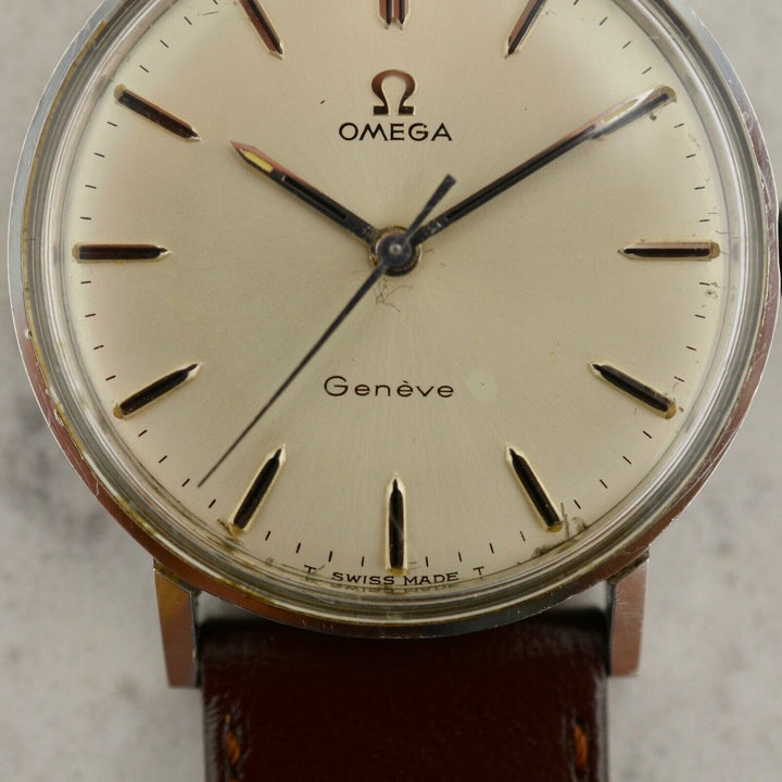 C.1966 ヴィンテージ オメガ シーマスター ジュネーブ腕時計 Cal. Ω 601 型番 135.019 スチール製
