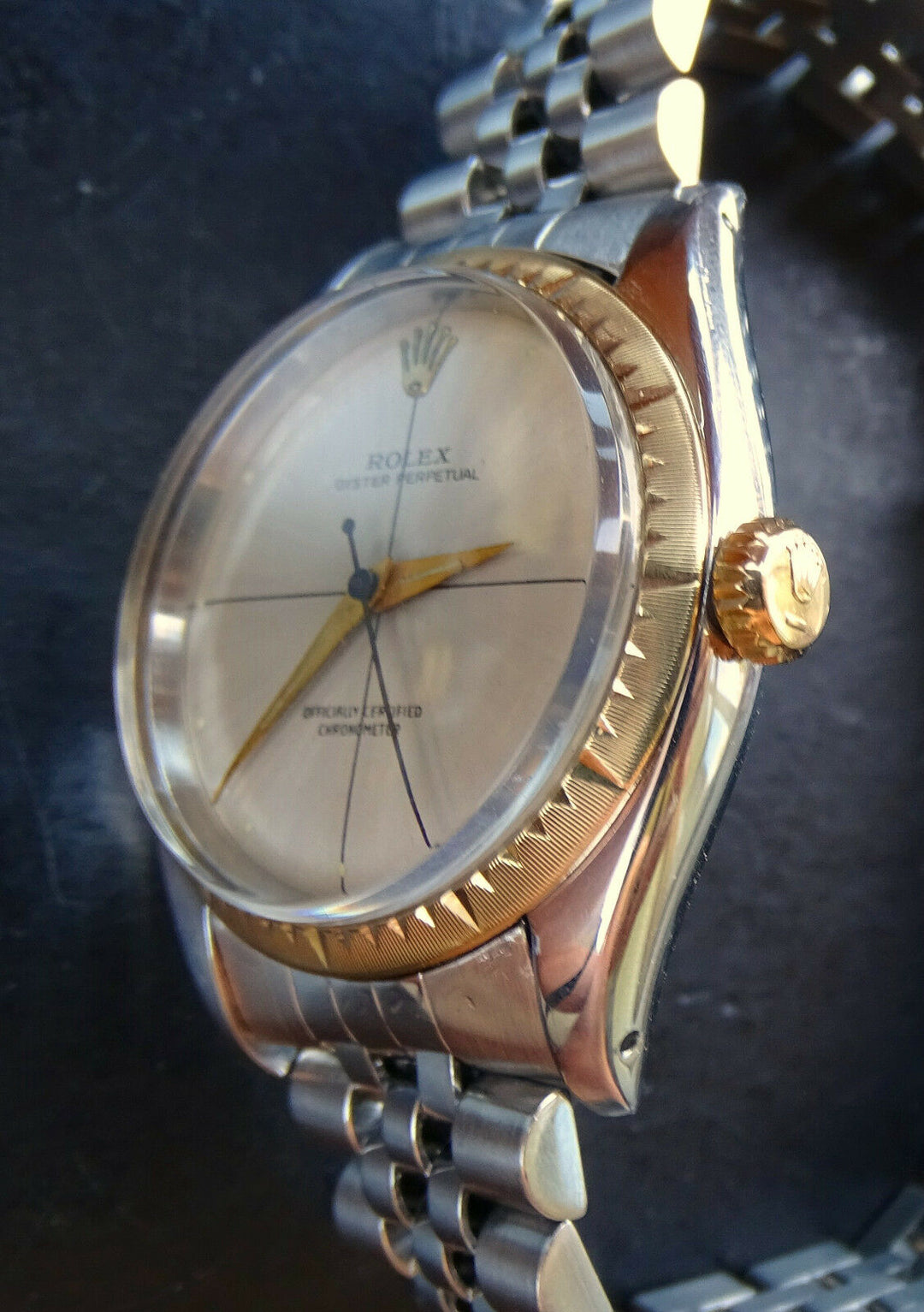 Rolex Watch ♛ Oyster Zephyr 6582 cal.1030 Steel/Gold 14k Automatic Chronometer 1956