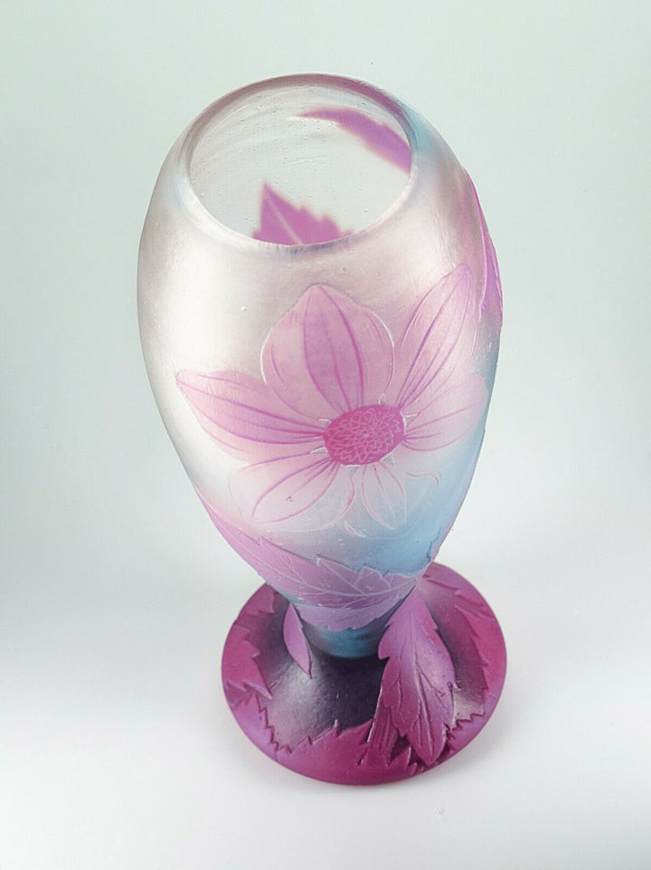 ミューラー兄弟　ピンクとブルーの幻想的な花瓶