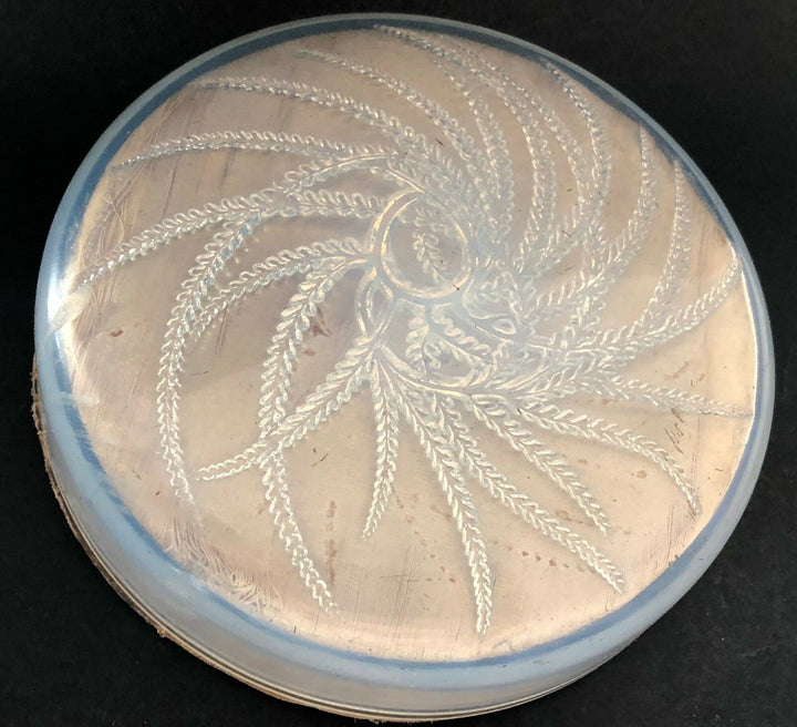 RENE LALIQUE Antique French Powder Box RARE ORIGINAL Signed