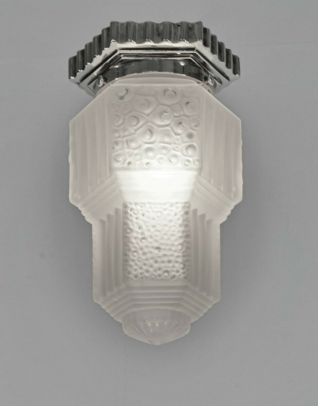 HUBENS & MULLER : FRENCH 1930 ART DECO FLUSH MOUNT .... chandelier lamp pendant