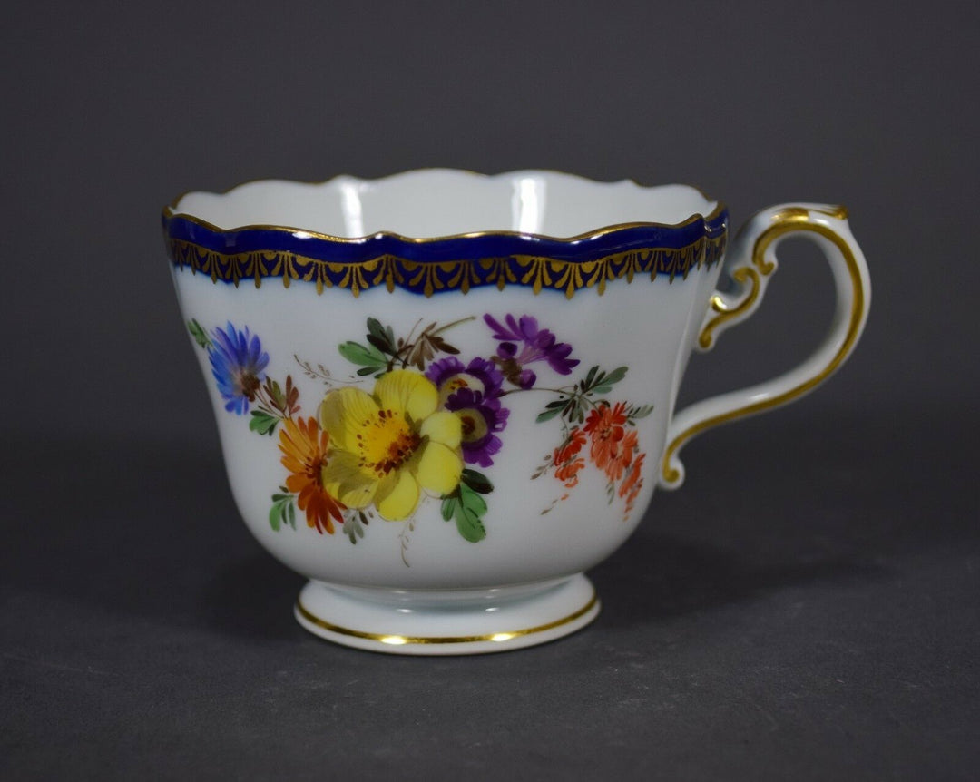 Meissen マイセン A Kante Gedeck Kaffeegedeck Prunktasse Teller coffee cup plate 邁森