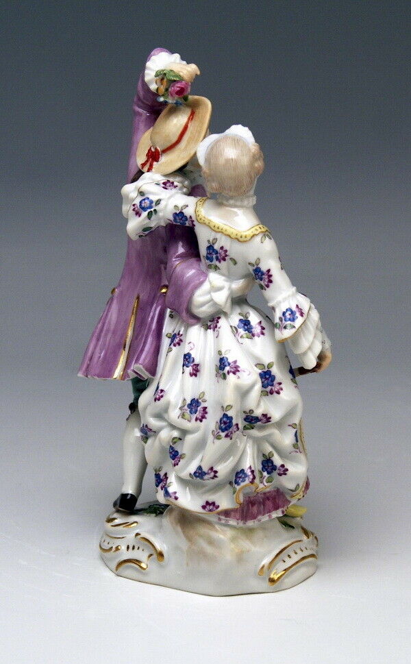 邁森 MEISSEN マイセン FIGUR GRUPPE GALANTES PAAR ALLEGORIE DER SOMMER MNR: 35 UM 1930