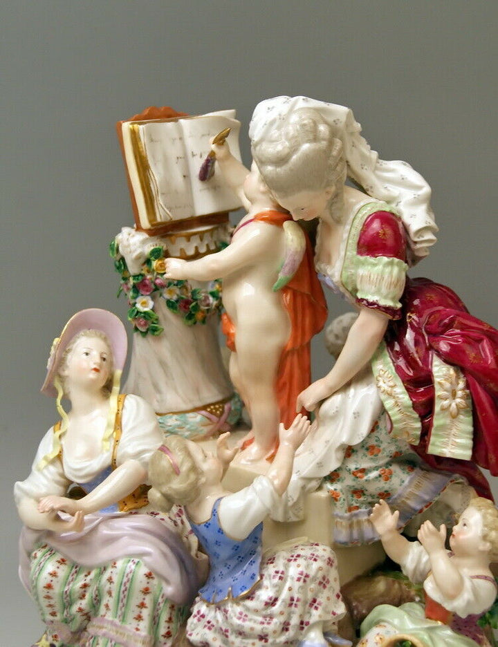 RARITÄT 邁森 MEISSEN マイセン FIGUR GRUPPE LIEBESSCHULE LESSONS IN LIVE NR:F64 UM 1870