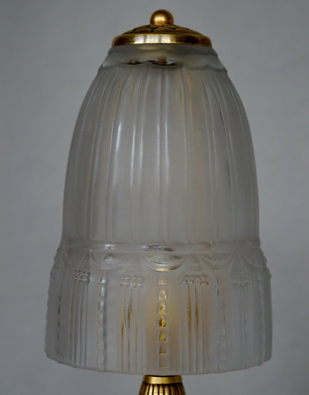 L.リチャード&ミューラー兄弟　希少なアールデコランプ　銅製　1930年