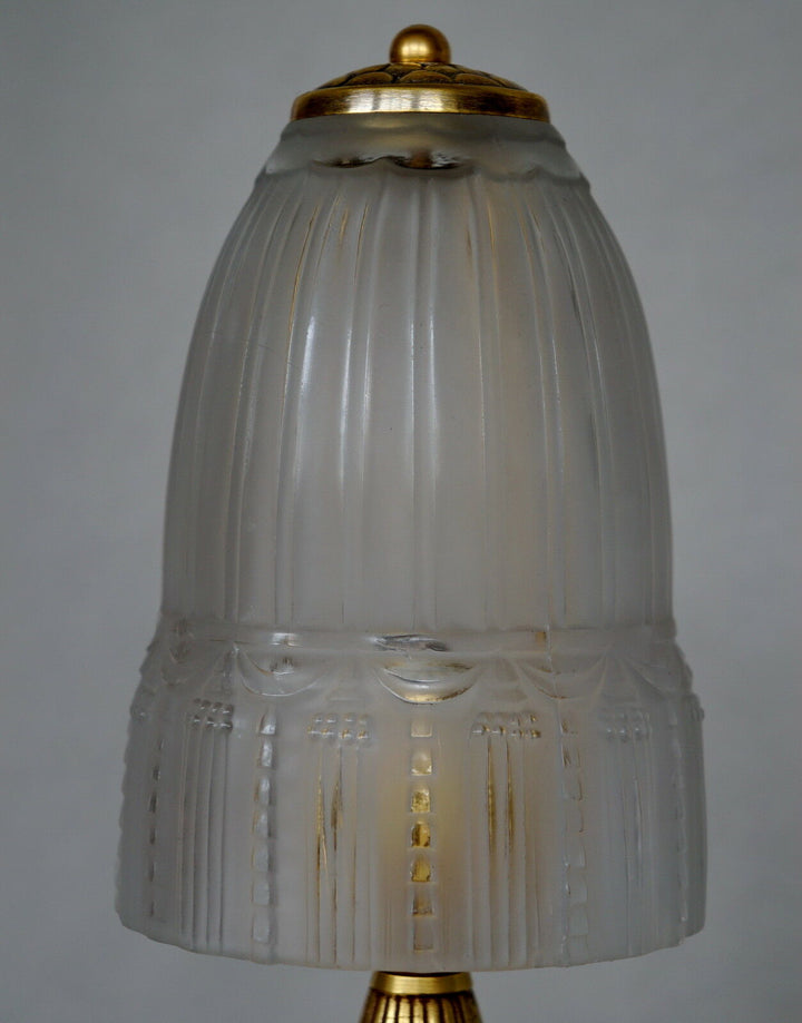 L.リチャード&ミューラー兄弟　希少なアールデコランプ　銅製　1930年