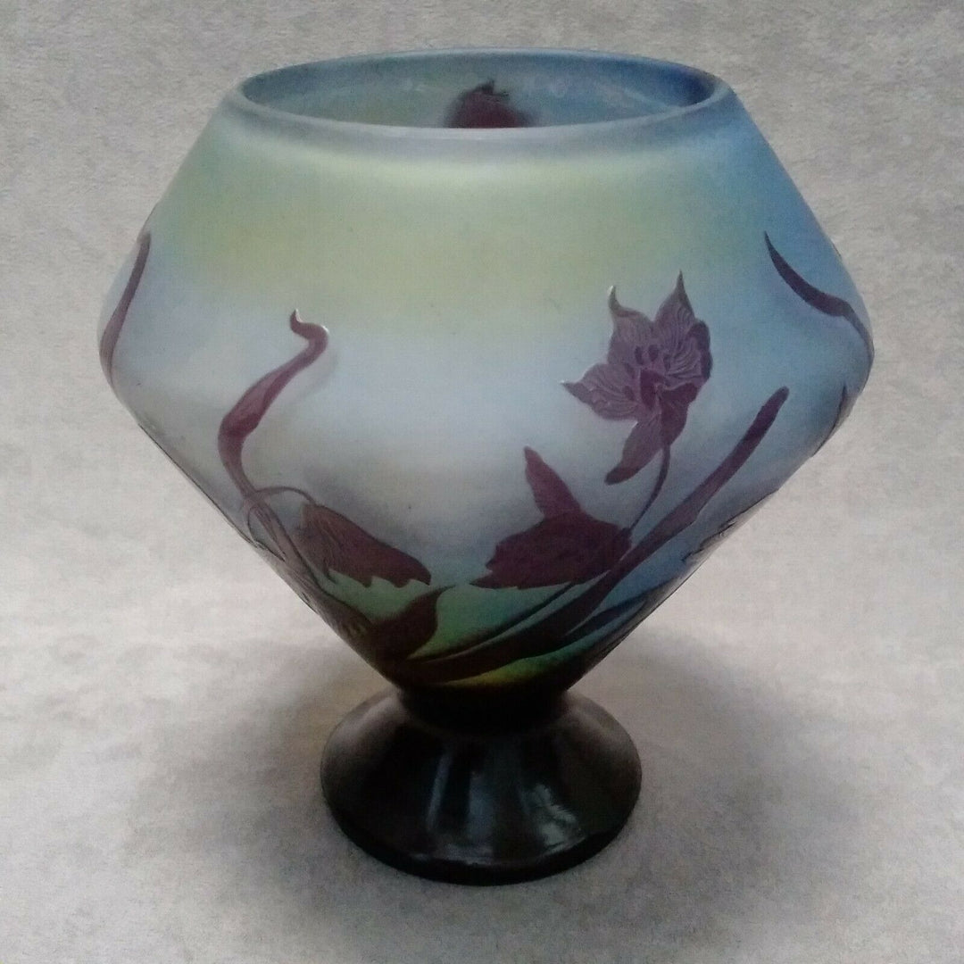 Gallé vase ancien french cameo glass