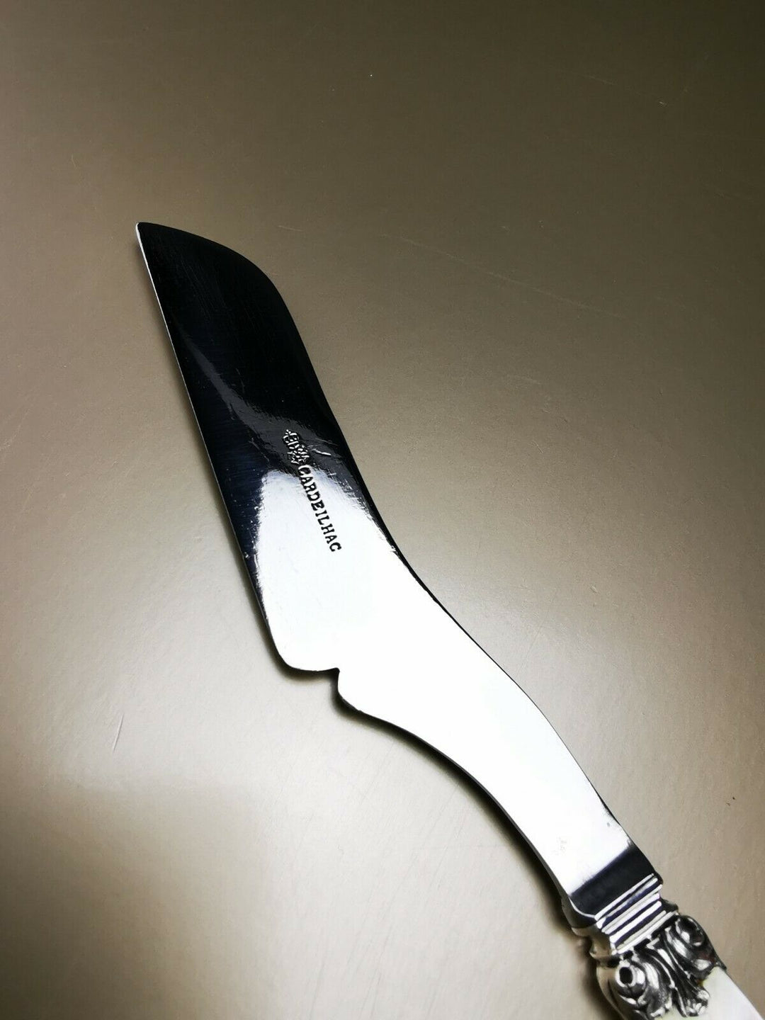 CARDEILHAC - Renaissance Mascaron service knife French antique