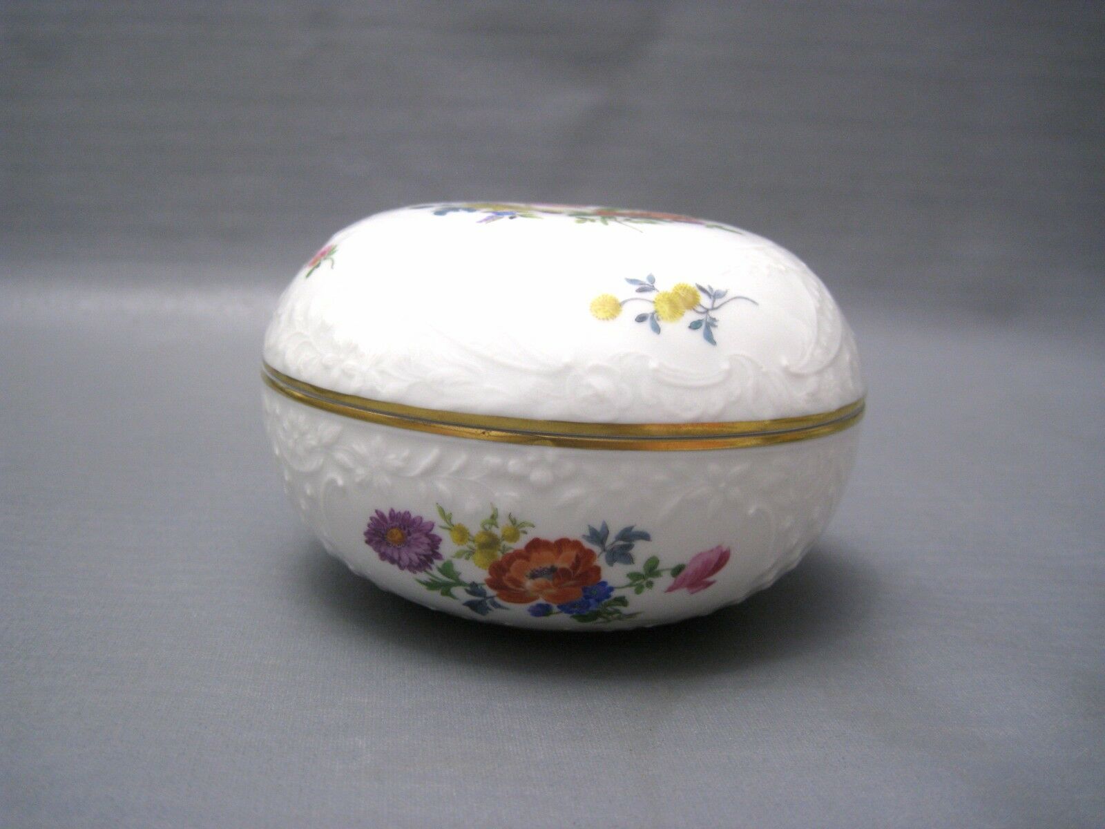 Meissen マイセン 小物入れ ボンボニエール フラワー フィギュリン