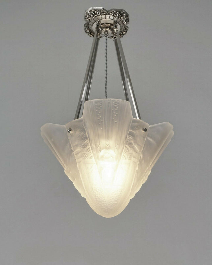 ミューラー兄弟　作：フランスアールデコ調シャンデリアランプ