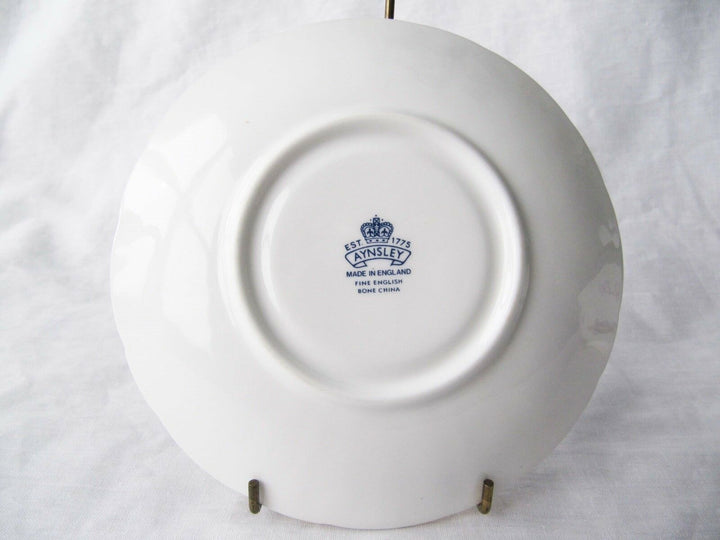 Aynsley Embossed Cup Saucer - Violets Butterfly Pattern