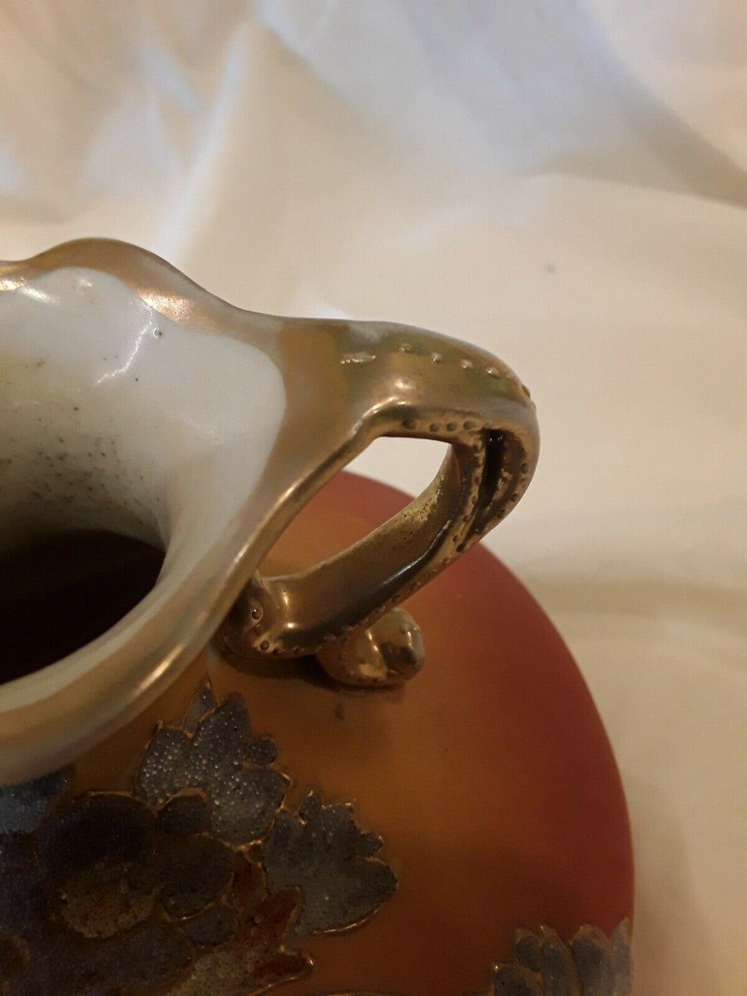 オールドノリタケ　コラレン　花瓶　1909年