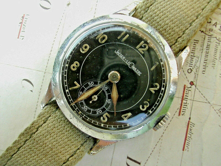 1943年代 ジャガー・ルクルト　メンズ　オリジナルブラックダイアル　オーバーホール済みCAL.469/A