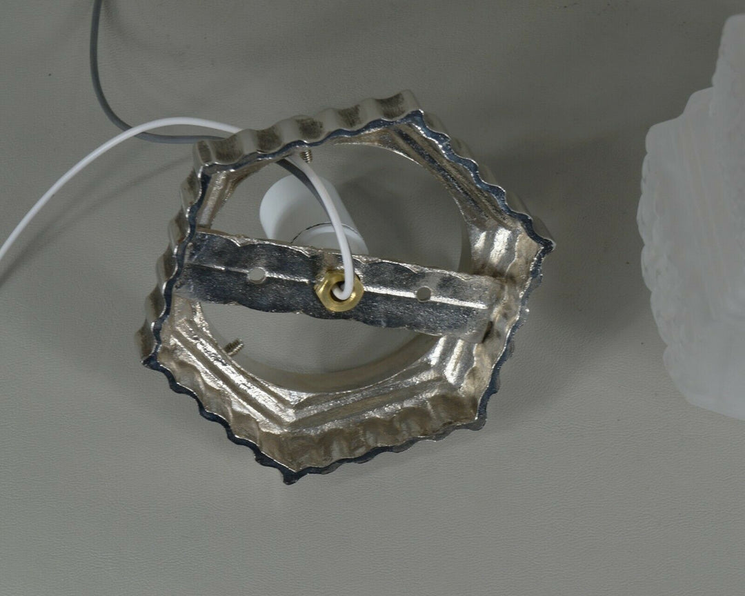 HUBENS & MULLER : FRENCH 1930 ART DECO FLUSH MOUNT .... chandelier lamp pendant