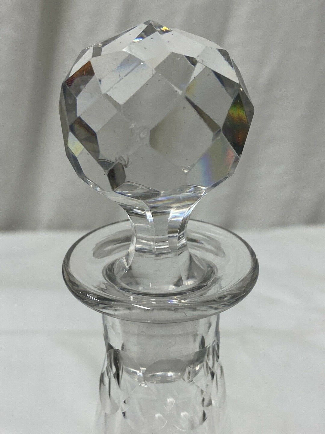 BACCARAT ANCIENNE CARAFE À VIN DÉCOR ÉCAILLÉ MODÈLE CHAUNY ART DÉCO ANNÉE 1930