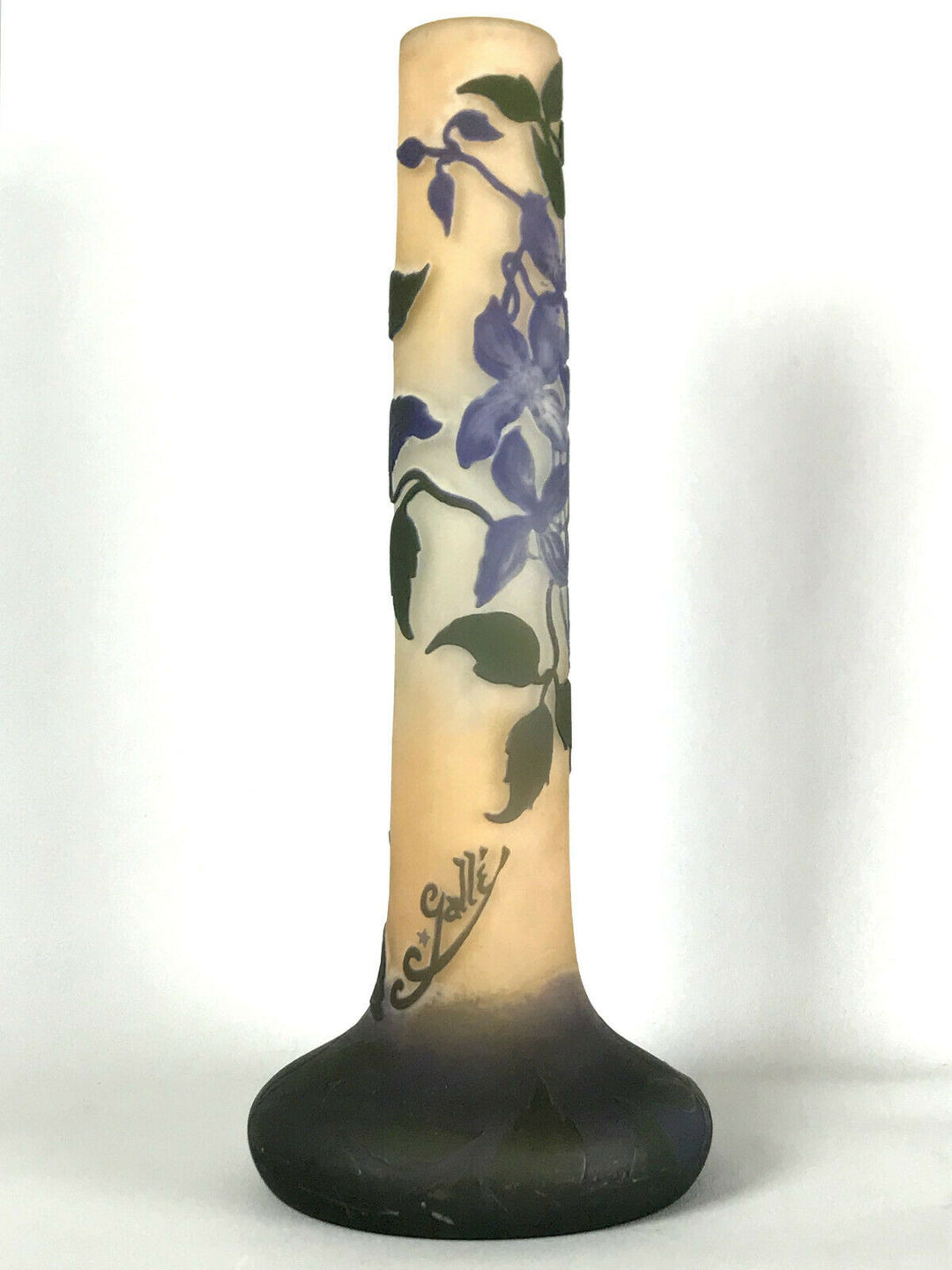 エミールガレ(GALLE)　クレマチスの花の花瓶　1920年
